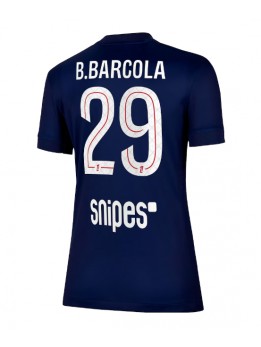 Billige Paris Saint-Germain Bradley Barcola #29 Hjemmedrakt Dame 2025-26 Kortermet